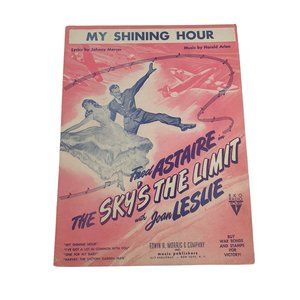 My Shining Hour 1943 Vintage Sheet Music Piano Voice Easy Listening Musical